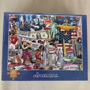 Marc Arundale Americana 500 Piece Jigsaw Puzzle Collage Made in USA Factory Seal